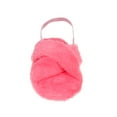 thumbnail image 6 of Kensie Cute Cross Strap Faux Fur Home Slippers, Fuchsia (Women's), 6 of 9