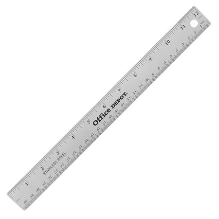 UPC: 0735854910624 | Office Depot Stainless Steel Ruler  12in.  NB-20110510 SILVER