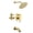 Brushed Gold, variant on Sumerain Pressure Balance Shower and Tub Faucet Set Brushed Gold with Tub Spout, 8" Shower Head, High Flow