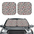 thumbnail image 2 of Sikiie Daisies Flowers Print Foldable Car Windshield Sun Visor, Car Window Sunshade Suitable for Sedan, SUV and Truck Car Accessories-Medium, 2 of 6