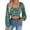 Green, variant on Womens Square Neck Long Sleeve Tops Chiffon Floral Flower Printed Lantern Sleeve Tees Tie Waist Cinch Crop Top Style Shirts