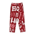thumbnail image 4 of Kll Womens Ho Pattern Funny Christmas Print Pajama Pants Soft Pajama Bottoms For Women Cozy Lounge Pants, 4 of 9