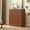 Walnut, variant on GVN 31.5-inch Storage Cabinet with Wavy Doors, Curved Design Sideboard for Home, Office, Natural