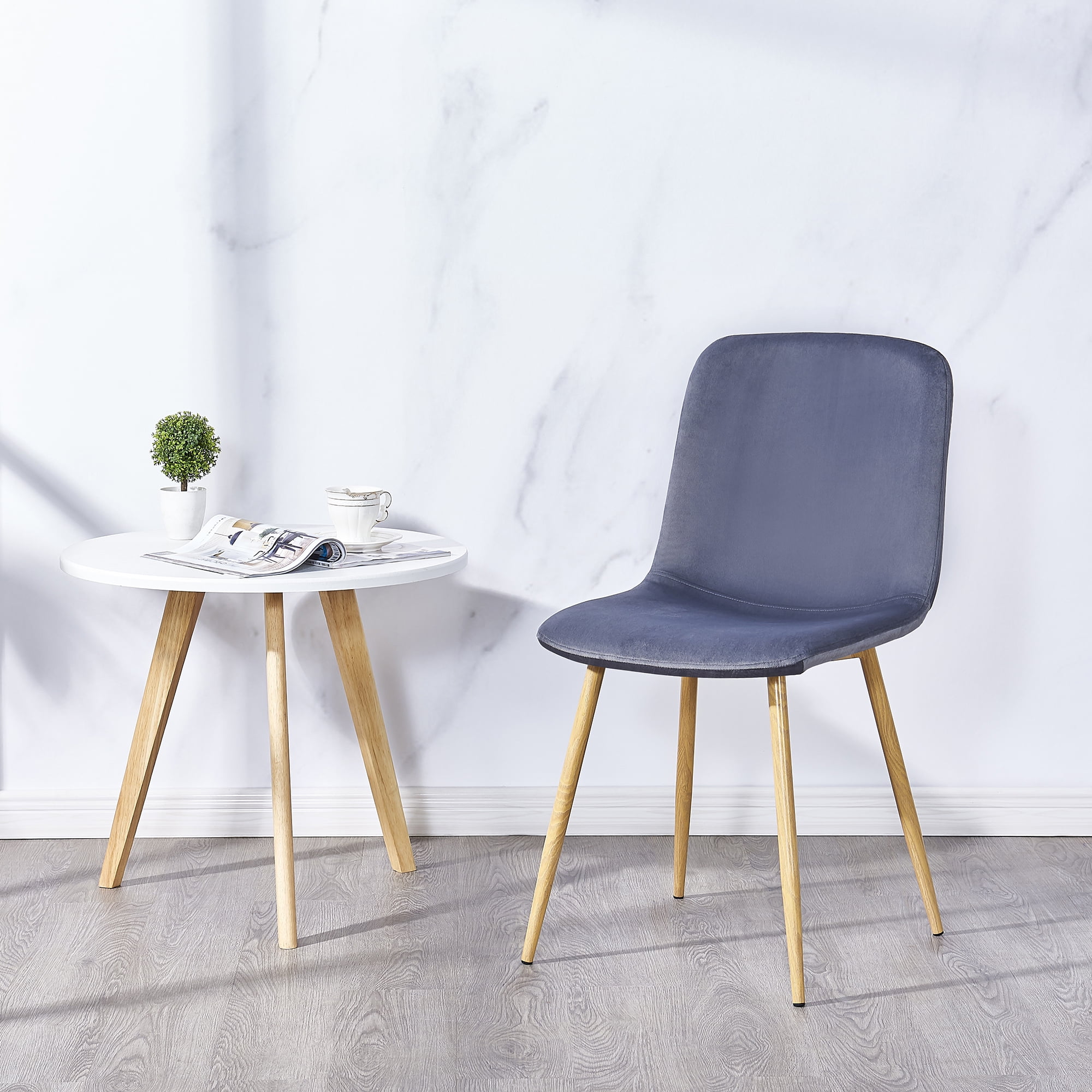 Kadyn Dining Chair 4PCS, Dining Room Chairs for Restaurants, Cafes, Kitchen Chairs for Living Rooms, Gray Kadyn Dining Chair 4PCS, Dining Room Chairs for Restaurants, Cafes, Kitchen Chairs for Living Rooms, Gray