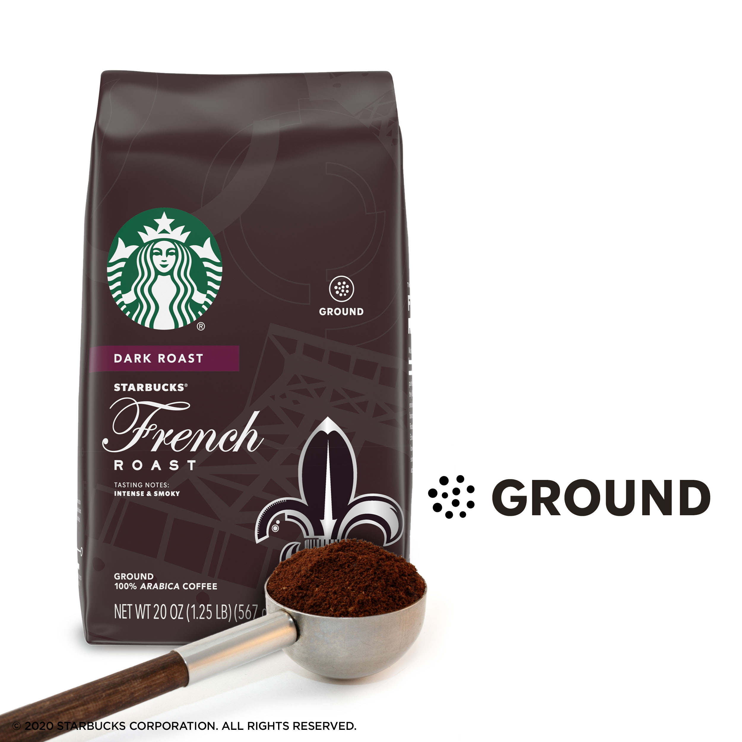 Starbucks Dark Roast Ground Coffee — French Roast — 100% Arabica — 1 bag (20 oz.) - image 2 of 6