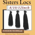 thumbnail image 4 of Extensiones de cabello KGRT Sister Locs, cabello humano, 20 cm, 60 mechones, 4 of 7