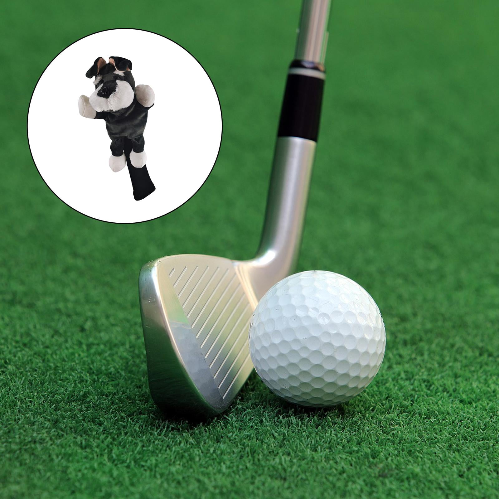 harayaa 3xGolf Club Headcover Wood Driver Head Cover Protector Sleeve Dog