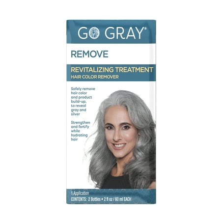 Go Gray Revitalizing Treatment Kit for Removing Semi-Permanent and Permanent Hair Dye, 1 Application