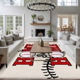 thumbnail image 3 of Large Area Rugs for Living Room Bedroom, White Red Baseball 8'x10' Rug Washable Carpet Runner Indoor Outdoor, Modern Art Funny Words Non Slip Floor Mats Rug for Kitchen, Patio, 3 of 8