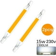 thumbnail image 2 of Ampoule Led R7s Haute Performance (Lot de 2) 15W Double Extrémité Super Lumineuse T3 Remplacement Halogène Type J Équivalent 100W, Dissipation de Chaleur Rapide et Économie d'Énergie, pour Éclairage Domestique et Professionnel, Angle de Faisceau 360°, 2 of 5
