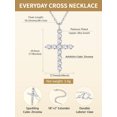 thumbnail image 6 of FindChic Silver Cross Necklace for Women, Large Cross Faith Charm Pendant with Cubic Zirconia, Stainless Steel Necklaces Religious Jewelry Gift, 18" + 2", 6 of 10