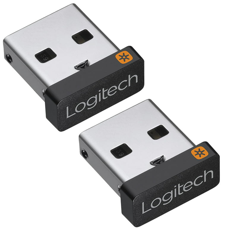 vinder hjerne Kritik Logitech USB Unifying Receiver Dongle for Mouse & Keyboard 910-005235 (2  Pack) - Walmart.com