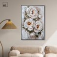 thumbnail image 3 of White Mirage II Canvas Print Floral Wall Decor by Art Remedy, Black Frame, 30 x 45, 3 of 7