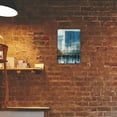 thumbnail image 6 of Modern Minimalist Iron Wall Art, Square Horizontal Decorative Painting with Tourists Appreciating Glass Facade, Ideal for Wedding, New Year, Valentine'S Day, Bridal Shower, 6 of 8
