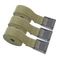 thumbnail image 4 of Raindrops  3 Pcs Tie down Straps Cam Buckle Truck Lashing Belt Olive Green, 4 of 8