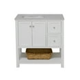 thumbnail image 3 of Lakeshore 36" Bathroom Vanity with White Cabinet and Engineered Carrara Top, 3 of 6