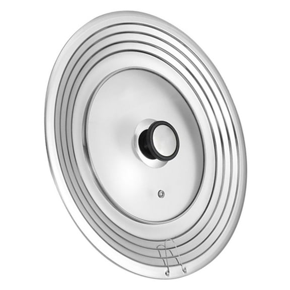 CIMAXIC Universal Stainless Steel Pot Lid with Clear Glass Window, Plated, Ideal for Everyday Cooking and Kitchen Use
