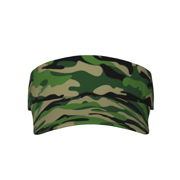 Sport Sun Visor Hats Green Camouflage Adjustable Empty Top Baseball Cap Ball Caps For Women Men