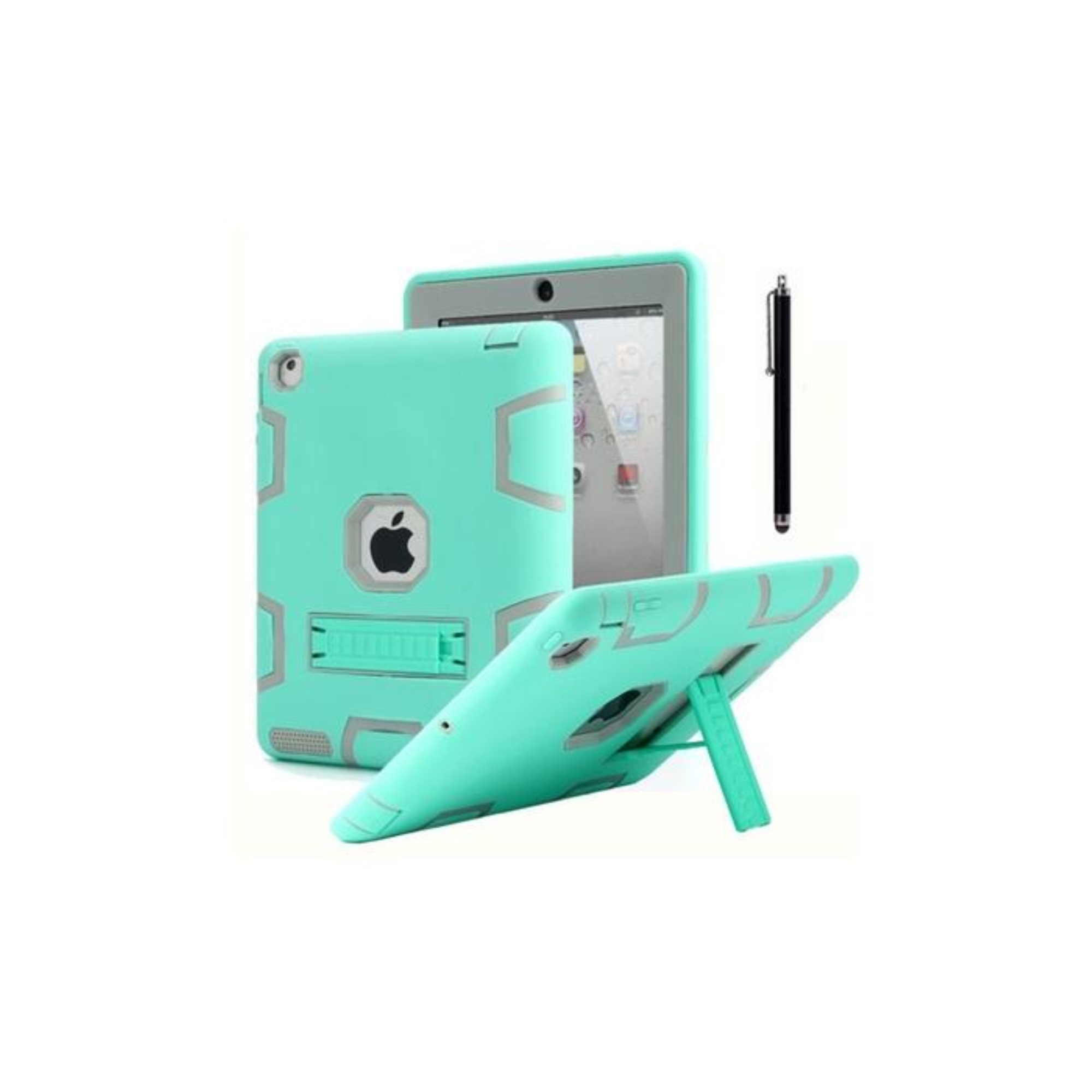 AICase iPad 2/3/4 Shockproof Military Heavy Duty Rubber With Hard Stand