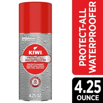 KIWI Protect-All Waterproofer Spray, Water Repellant for Shoes, Boots, Coats, Accessories and More, Spray Bottle, 4.25 Oz
