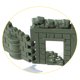 thumbnail image 5 of Juego de juguetes de valla militar, modelo de mesa de arena, saco de arena, valla perimetral, ruinas (verde militar), 5 of 5
