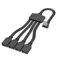 thumbnail image 6 of 4 in 1 USB2.0 Splitter Cable USB Power Splitter Cable USB2.0 Male to 4 USB Female Splitter Cable Charging Data Transfer, 6 of 6