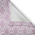 thumbnail image 6 of Ambesonne Ikat Valance & Curtain, Pastel Toned Trefoil Motifs, 55"x36", Lilac White, 6 of 6