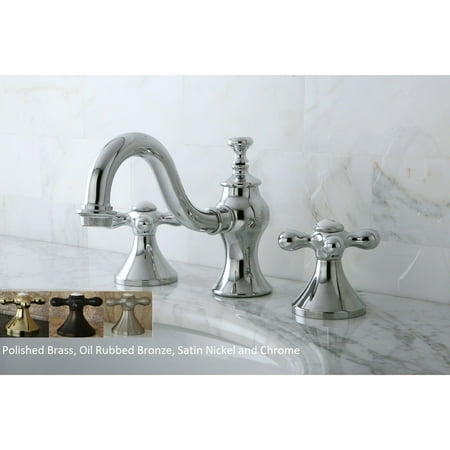 Kingston Br Victorian Cross Widespread Bathroom Faucet Kingston Br Victorian Cross Widespread Bathroom Faucet