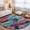 Multicolor, variant on Tropical Botanical Washable Area Rug 2 x 3 ft Gradient Fantasy Palm Leaf Fern Leaf Soft Non Slip Rugs Stain Repellent Indoor Felt Carpet for Living Dining Room Bedroom Home Office