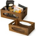 thumbnail image 3 of shiyou-2 Pack Wood Nesting Storage Crates with with Metal Wire, Decorative Rustic Storage Box, Nesting Storage Container Box for Fruit, Vegetables, Kitchen, Bathroom, Pantry Supplies, 3 of 4