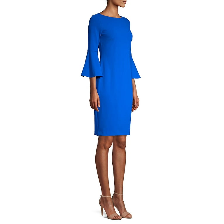 Calvin klein best sale peplum sheath dress