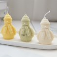 thumbnail image 4 of Molde de silicona para velas, muñeco de nieve, bufanda de lana, muñeco de nieve navideño casero, artesanías de resina, yeso, jabón, chocolate, cubitos de hielo, molde para hornear, 4 of 5