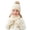 White-03, variant on Sentuca Warmer Set for Girls and Boys Winter Knit Pom Pom Beanie Hat Scarf Gloves 3 Pcs Kids Outdoor Accessories Gray Size 3-12Y