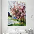 thumbnail image 1 of Country Decor Wall Hanging Tapestry, Painting of Spring Landscape with Blooming Flowering Tree and Fresh Grass Elegant Nature, Bedroom Living Room Dorm Accessories, 60 X 80 Inches, by Ambesonne, 1 of 1