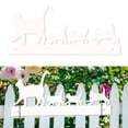 thumbnail image 2 of Decoraciones Metal Little Gat Garden Silhouette Ornament (s) White, 2 of 9