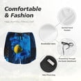 thumbnail image 6 of Picia Sports Tennis Ball Pattern Women's 2 in 1 Athletic Running Shorts High Waisted Workout Casual Gym Sweat Shorts with Comfy Liner Zipper Pockets-Medium, 6 of 9