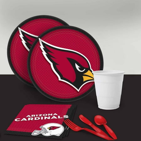 Arizona Cardinals Party Pack - Arizona Cardinals Tableware Party Pack for 16