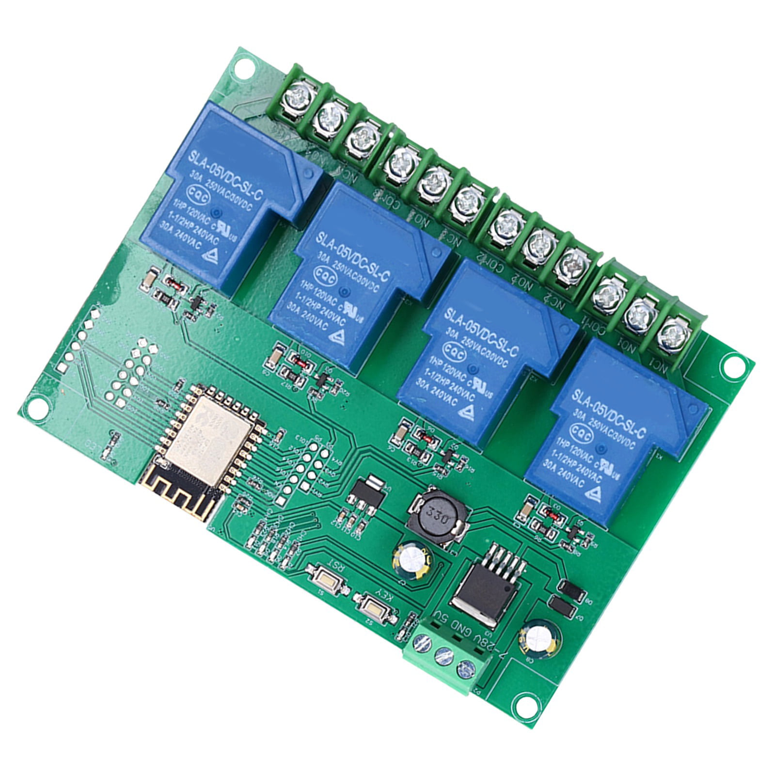 8 Channel ESP8266 WIFI Relay Module DC 5V/DC 7-28V ESP-12F Development Board Kit 