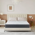 thumbnail image 2 of 10 Inch CalKing Mattress, Cooling Gel Infused Memory Foam and Individual Pocket Spring Mattress, CertiPUR-US Certified, Mattress with Breathable Fabric Cover, Ergonomic Design, 2 of 7