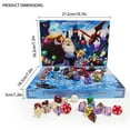 thumbnail image 3 of Christmas Advent Calendar Dice – 24-Day Acrylic Countdown Holiday Gift Box with Surprises, Family-Friendly Festive Decor for Kids and Adults, 3 of 5