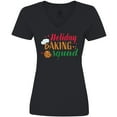 thumbnail image 3 of Inktastic Christmas Holiday Baking Squad Women's V-Neck T-Shirt, 3 of 5