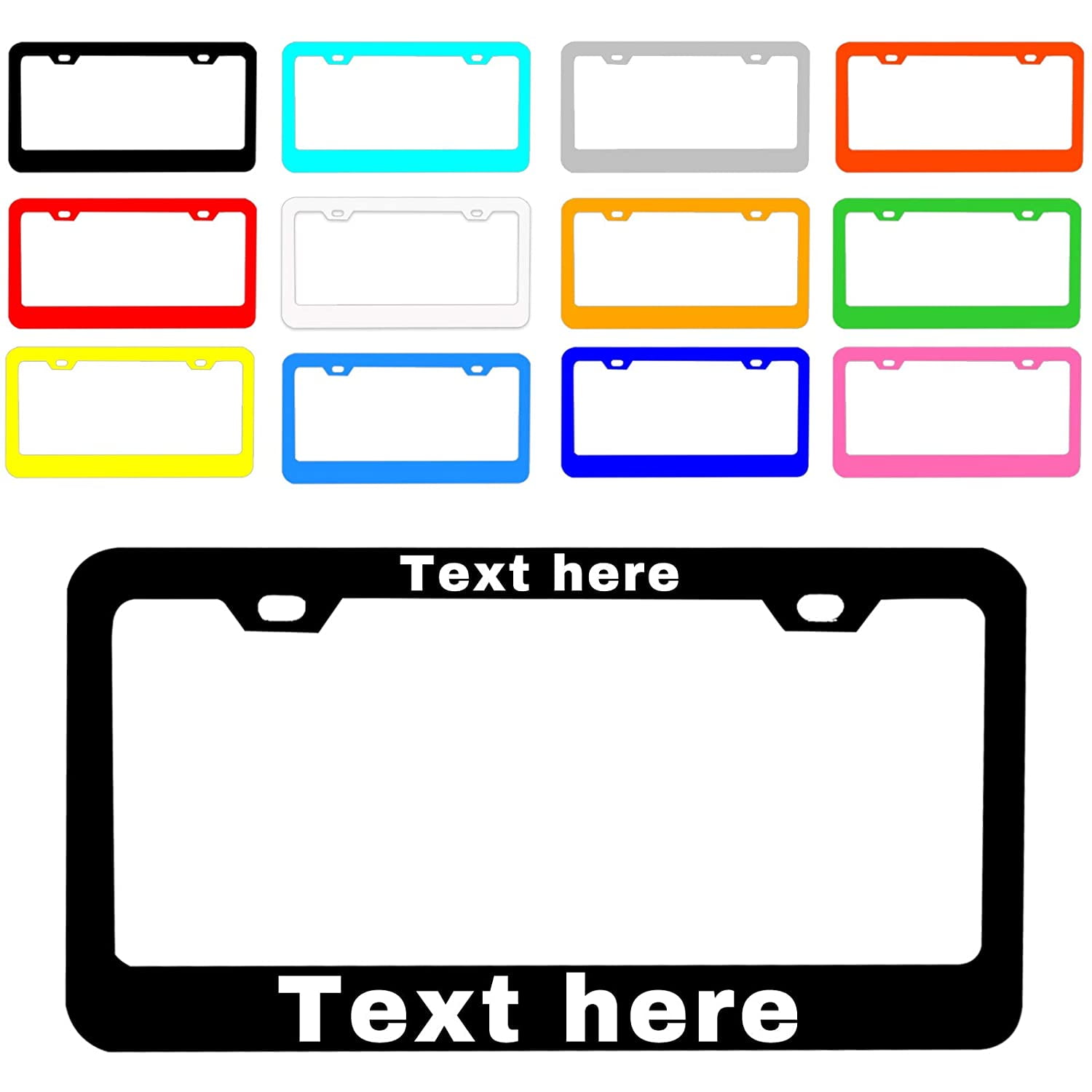 Custom Front License Plate Frame Personalized License Plate Frames for