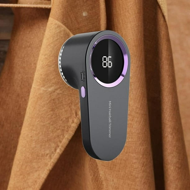 Suéter afeitadora pelusas pelusas Pilling recortador tres velocidades ajustables, recortadora de bolas de pelo ropa Defuzzer para guantes ropa Fuzz Gris