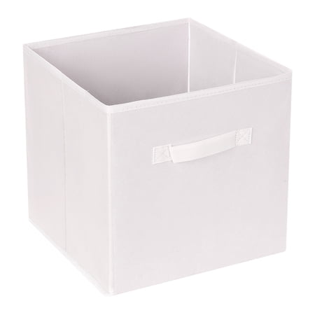 Unique Bargains Fabric Storage Cube Storage Bin White 12.2*12.2*12.2in