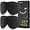 Black+black, variant on NestE 2 Packs Sleep Mask for Side Sleeper, Eye Mask for Sleeping Women Men, 3D Contoured Cup No Eye Pressure 100% Light Blocking Sleeping Mask with Adjustable Strap Night Blindfold Flight, Nap, Black