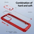 thumbnail image 3 of Feishell Fit for Samsung Galaxy A52 5G Clear Case,Support Wireless Charging,Fall Protection Back PC Transparent TPU Frame Plating Button Lightweight Slim Phone Case,Red, 3 of 9