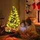 thumbnail image 3 of Costway Medio árbol de Navidad artificial de PVC preiluminado de 150 cm 250 luces LED, 3 of 4