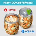 thumbnail image 4 of Leopard Print 12oz Stainless Steel Insulated Wine Tumbler with Lid and Straw – Double Wall Vacuum Mug for Hot & Cold Drinks, 304 Steel Interior, Sweat-Free Design, 4 of 5