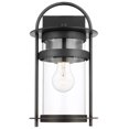 thumbnail image 2 of Nuvo Lighting Bracer 1 Light Medium Wall Lantern Matte Black Finish with Clear Glass, 2 of 6