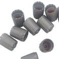 thumbnail image 2 of 10pcs Auto Car Tire Wheel Grey Long Plastic cap;Valve stem Air stem cap;Valve Valve Stem Caps Cover Replacement for Infiniti TPMS25306, 2 of 4